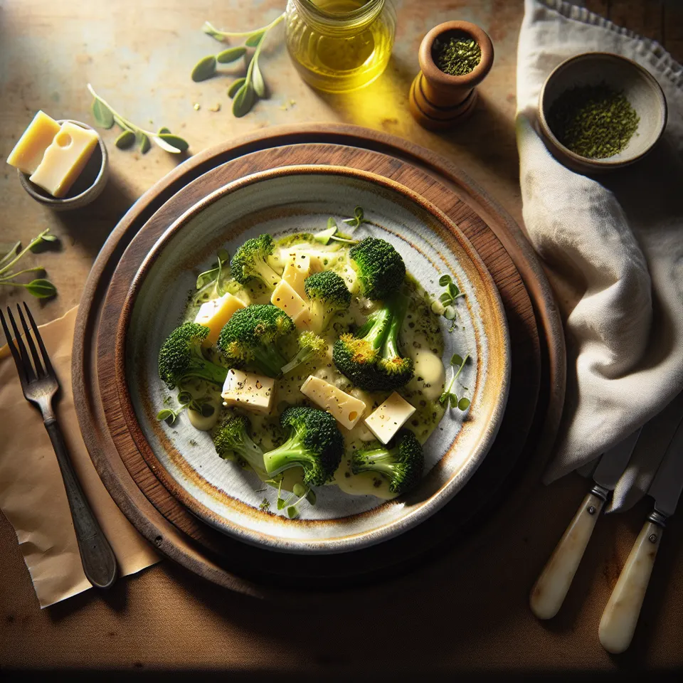 Crema De Brócoli Y Queso Con Picatostes