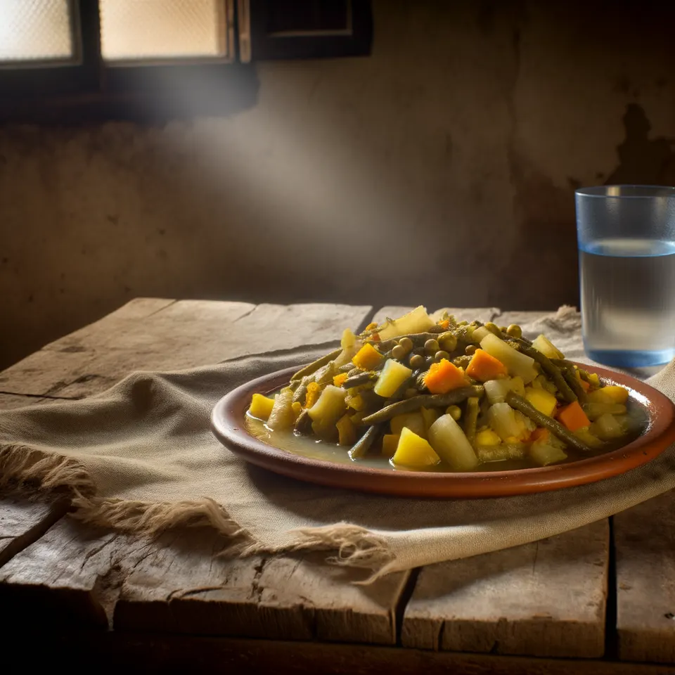 Potaje De Judías Pintas Con Verduras