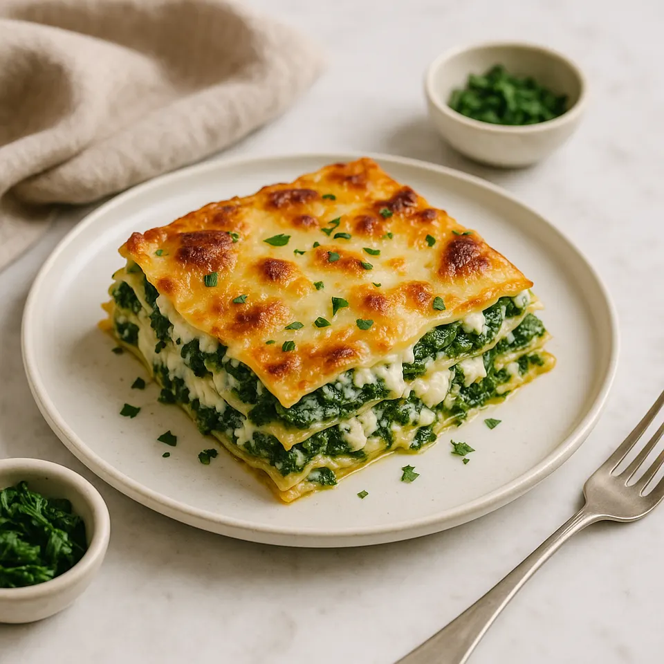 Lasaña De Espinacas Y Ricotta