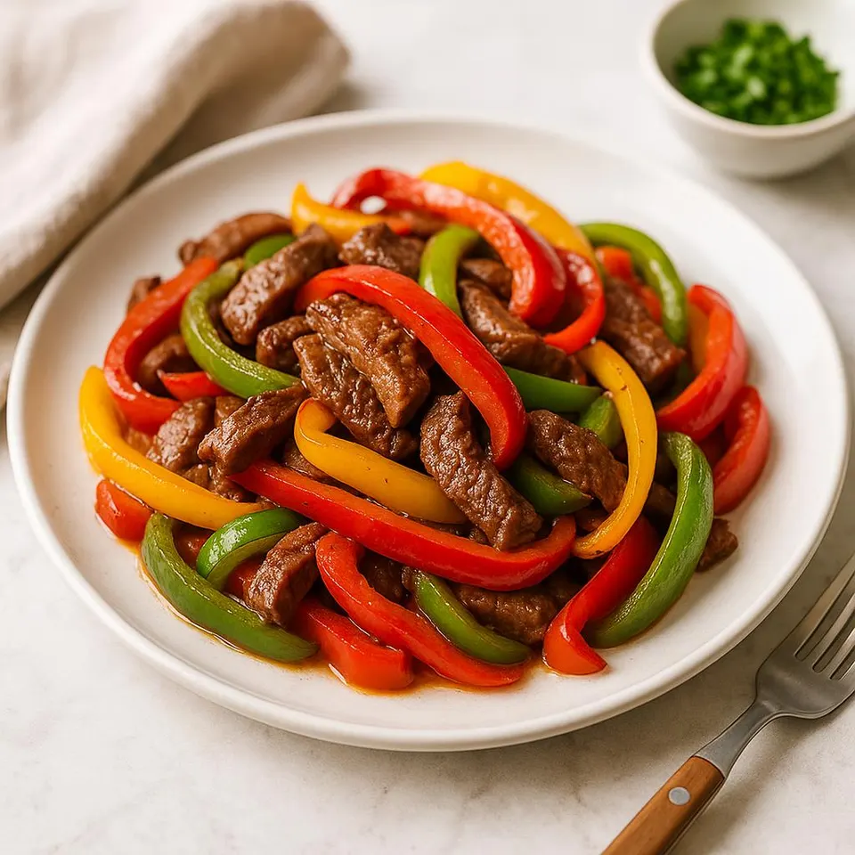 Fajitas De Ternera Y Pimientos