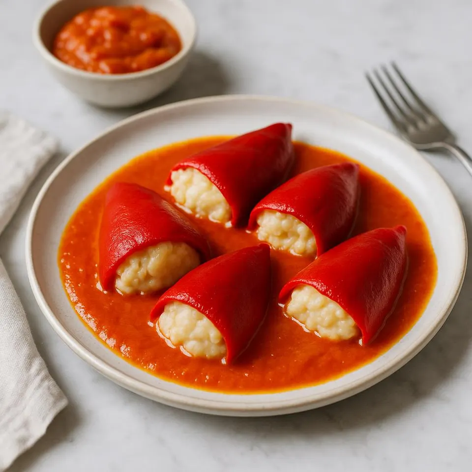 Pimientos Del Piquillo Rellenos De Bacalao