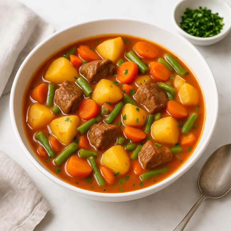 Guiso De Ternera Con Patatas Y Verduras