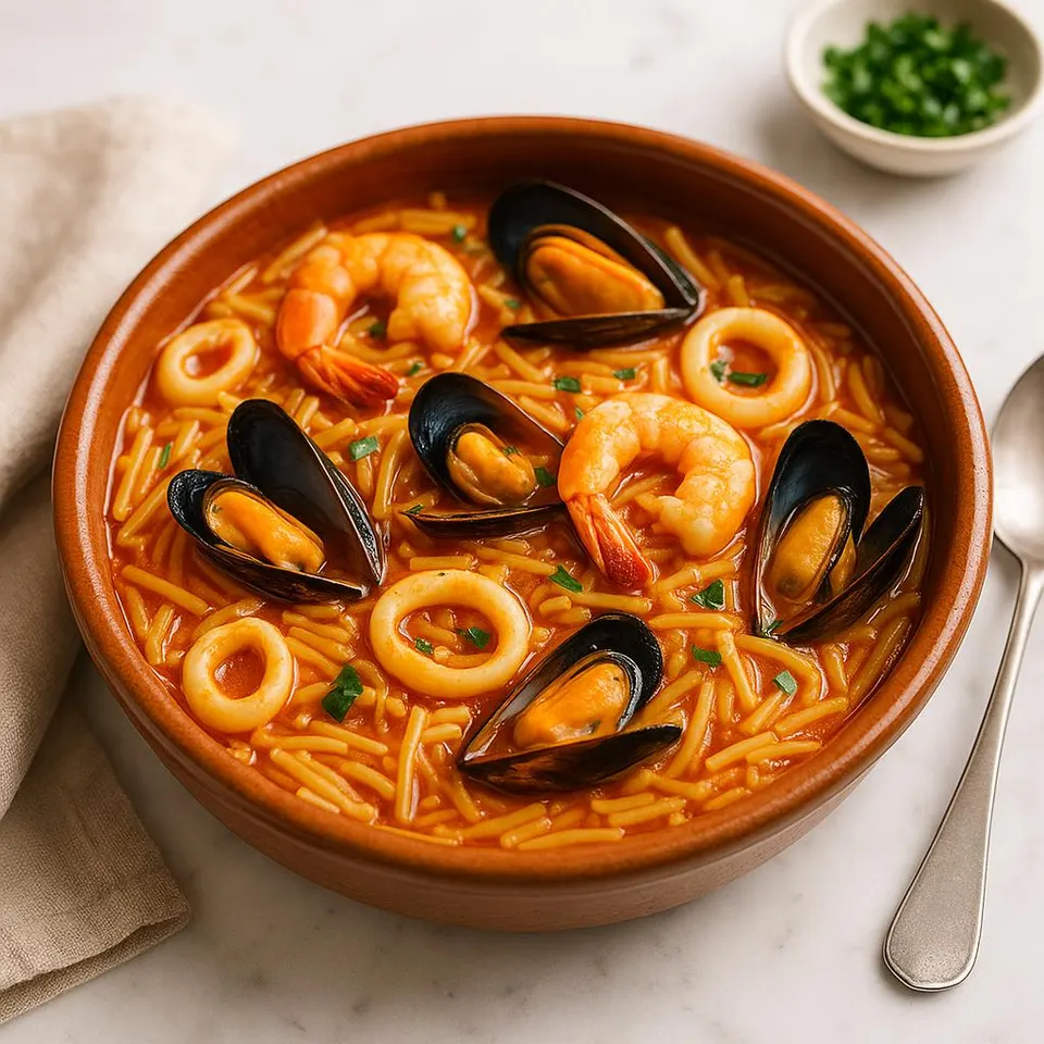 Cazuela De Fideos A La Marinera