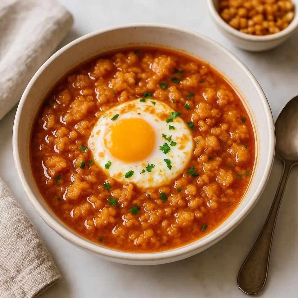 Sopa De Ajo Con Huevo